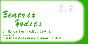 beatrix hodits business card